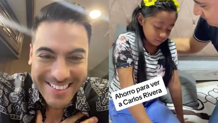 Carlos Rivera tuvo hermoso gesto con una niñita para verlo en concierto