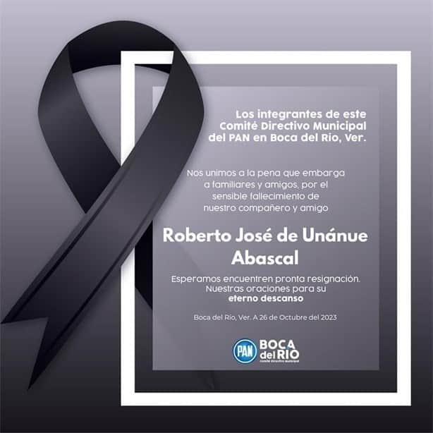 Muere Roberto De Unánue, hermano del alcalde de Boca del Río, Veracruz