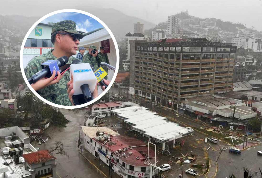 Envían elementos de la Sedena en Veracruz para labores de limpieza en Acapulco por huracán Otis