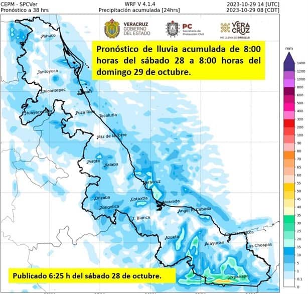 Así estará el clima en Xalapa este sábado 28 de octubre