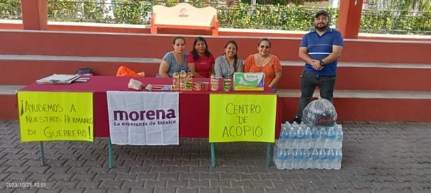 Instalan centro de acopio para damnificados en Acapulco en Paso de Ovejas, Veracruz