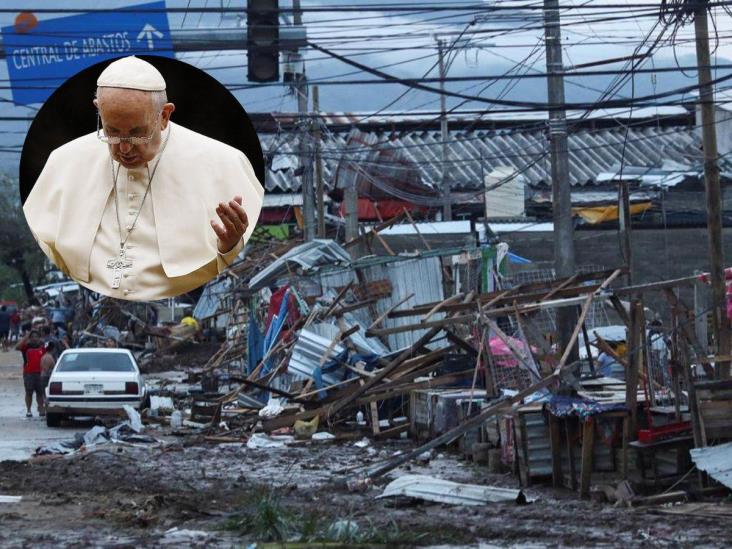 Papa Francisco reza por víctimas del huracán Otis en Guerrero