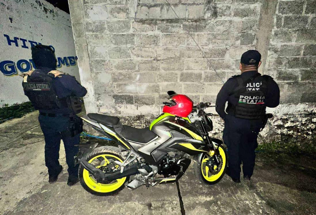 Aseguran motocicleta que fue utilizada en homicidio de San Andrés Tuxtla