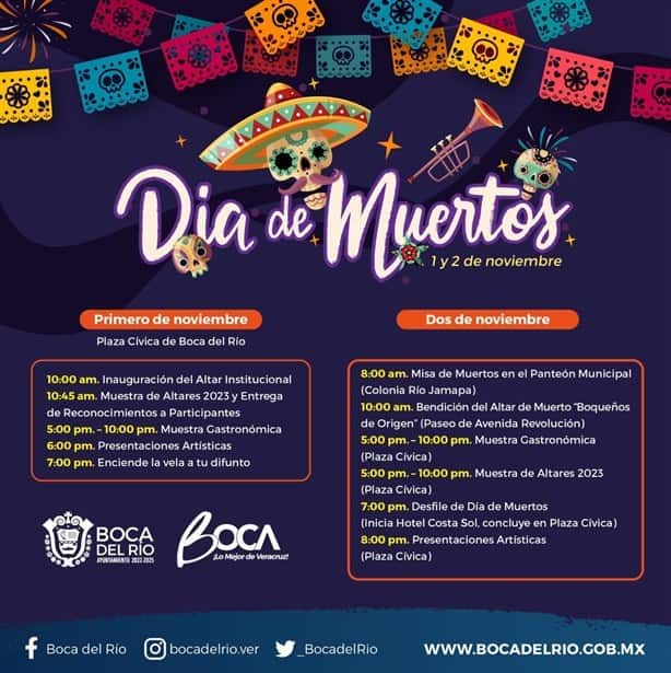 Boca del Río tendrá su Desfile de Día de Muertos y Muestra gastronómica