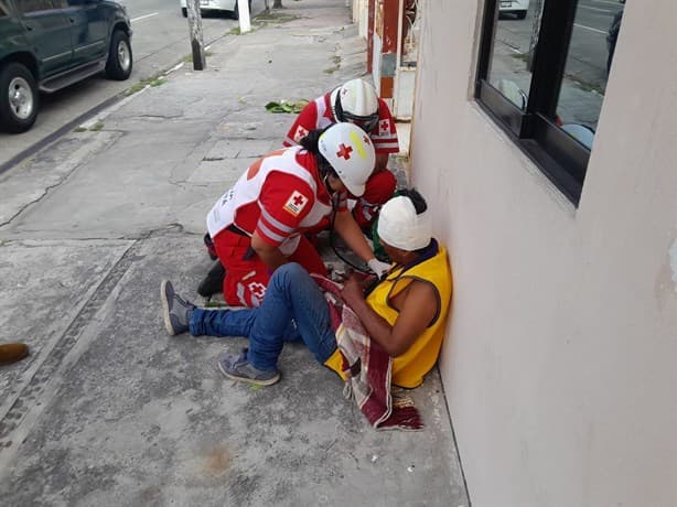 Hombre resulta lesionado en presunto asalto en la colonia Ricardo Flores Magón, en Veracruz