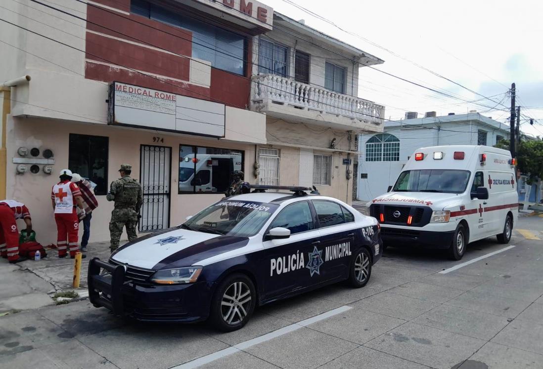 Hombre resulta lesionado en presunto asalto en la colonia Ricardo Flores Magón, en Veracruz