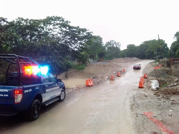 Paso provisional en Santa Cruz, Misantla, se salva de estragos de FF 8