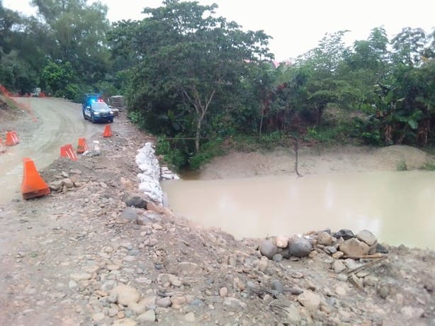 Paso provisional en Santa Cruz, Misantla, se salva de estragos de FF 8