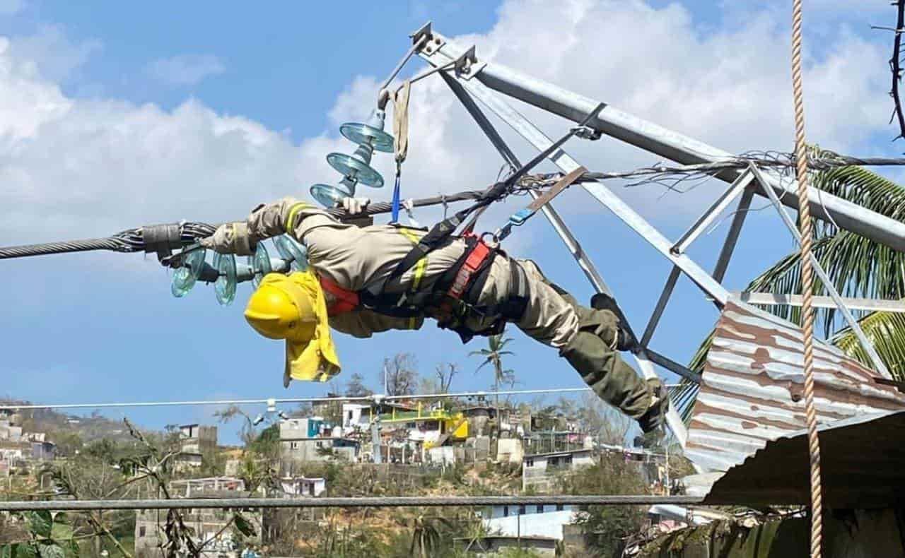 CFE informa avance de labor en Guerrero