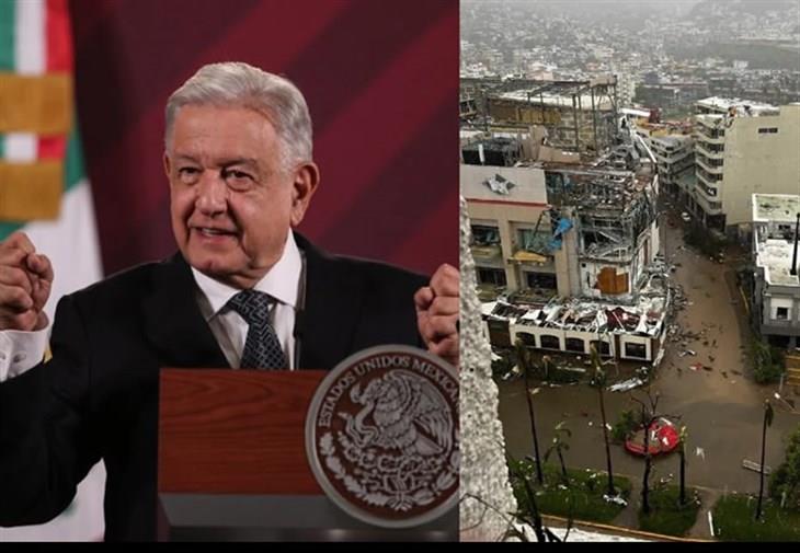 AMLO: promete poner de pie a Acapulco para Navidad