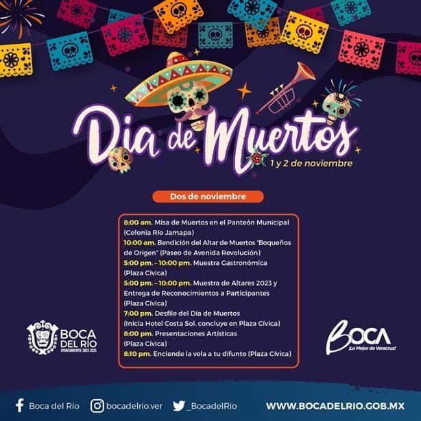 Programa de Día de Muertos en Boca del Río se corre para el jueves 2 de noviembre