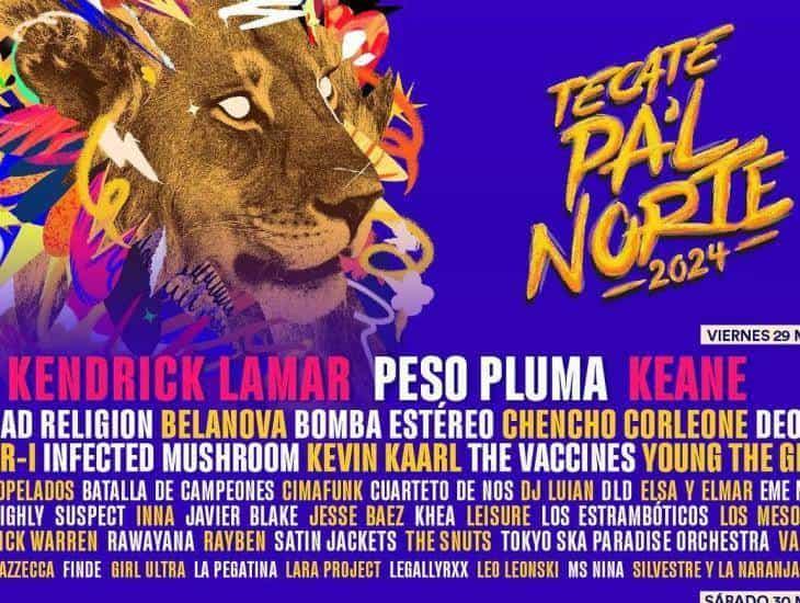 Festival Tecate Pal Norte anuncia lineup de su edición 2024