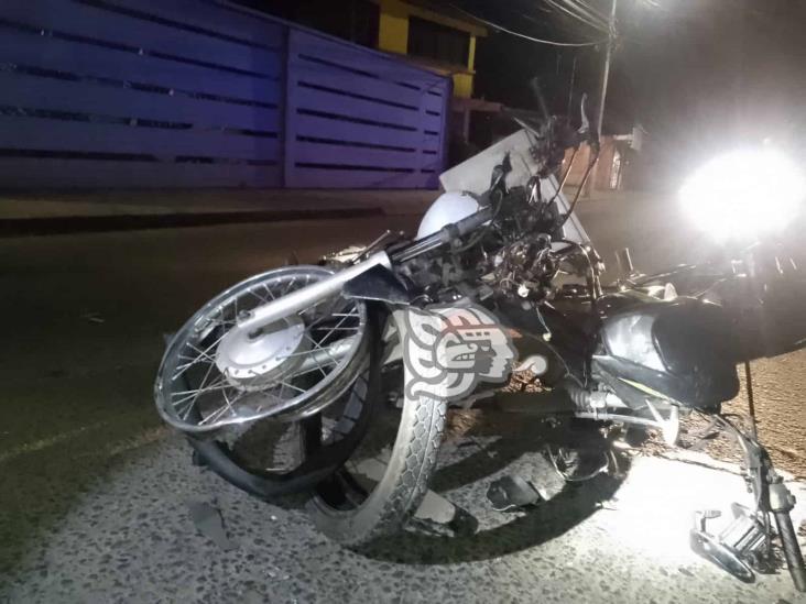 Ebrio motociclista provoca accidente grave en Camino Antiguo al Sumidero, en Xalapa