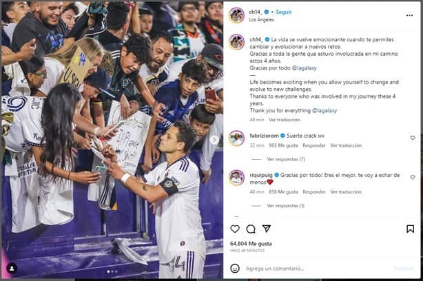 Chicharito le dice adiós al Galaxy; ¿volverá a Chivas?