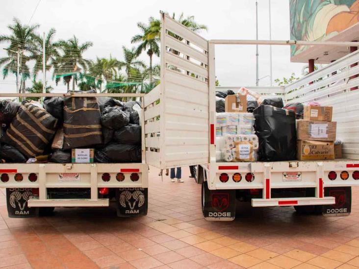 Envían desde Poza Rica más de 6 toneladas de ayuda a Guerrero