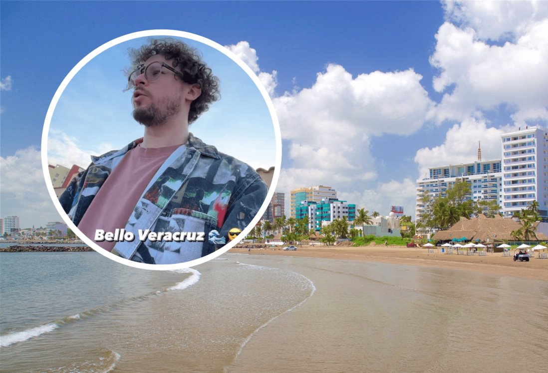 Luisito Comunica en Veracruz; se pasea por las playas