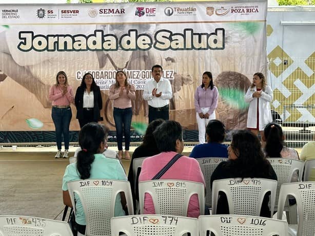 Coordina Semar jornada de salud en Tihuatlán
