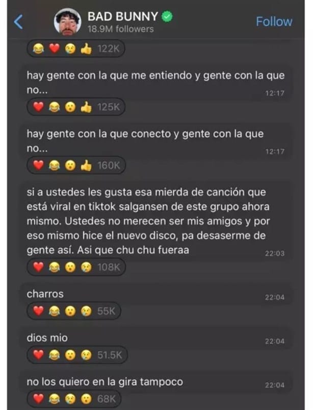 Bad Bunny explota contra canción creada con inteligencia artificial (+Video)