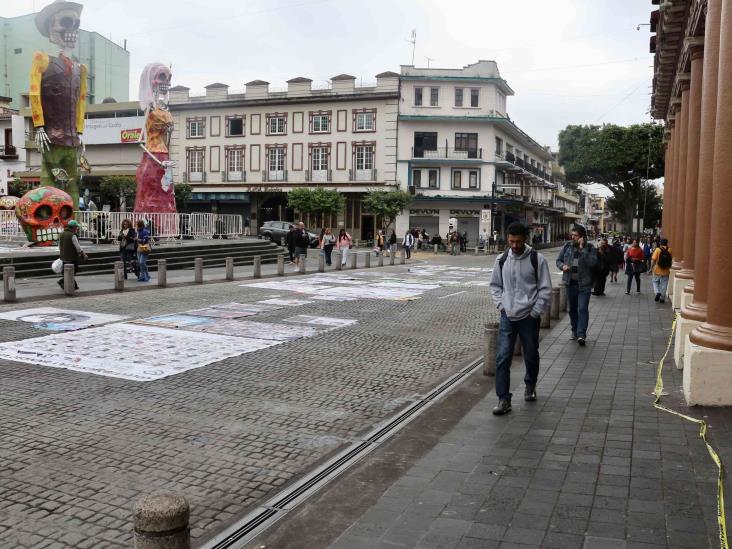 Después de dos días con centro de Xalapa tomado, no hay diálogo con colectivos de desaparecidos