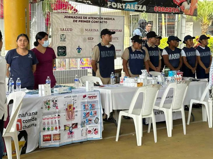 Coordina Semar jornada de salud en Tihuatlán