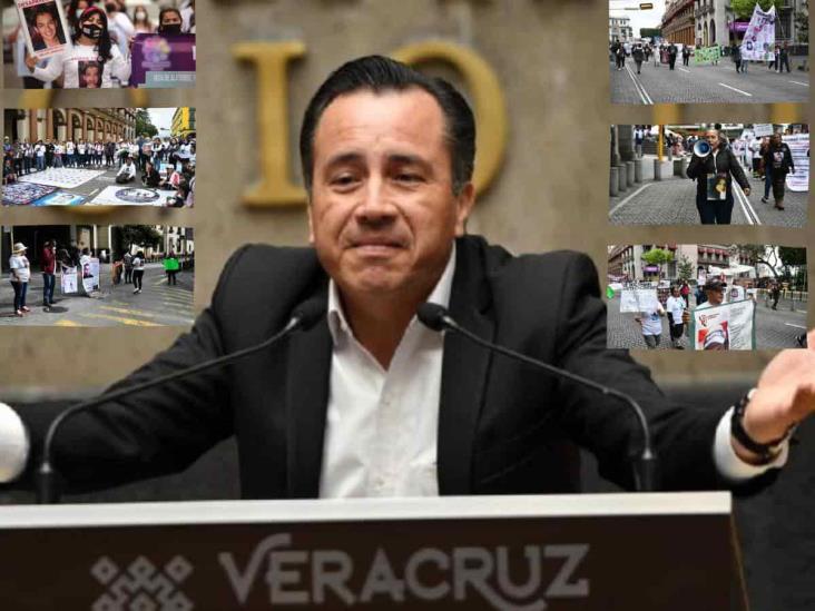 Cuitláhuac se esconde de colectivos de Veracruz; estallan contra su mensaje en redes sociales