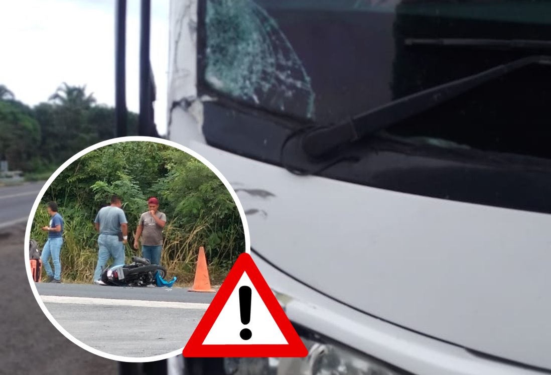 Muere segunda motociclista al ser impactada por un autobús de pasajeros en Cardel
