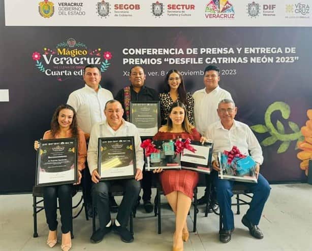 Puente Nacional gana por segunda ocasión en Desfile de Catrinas de Veracruz