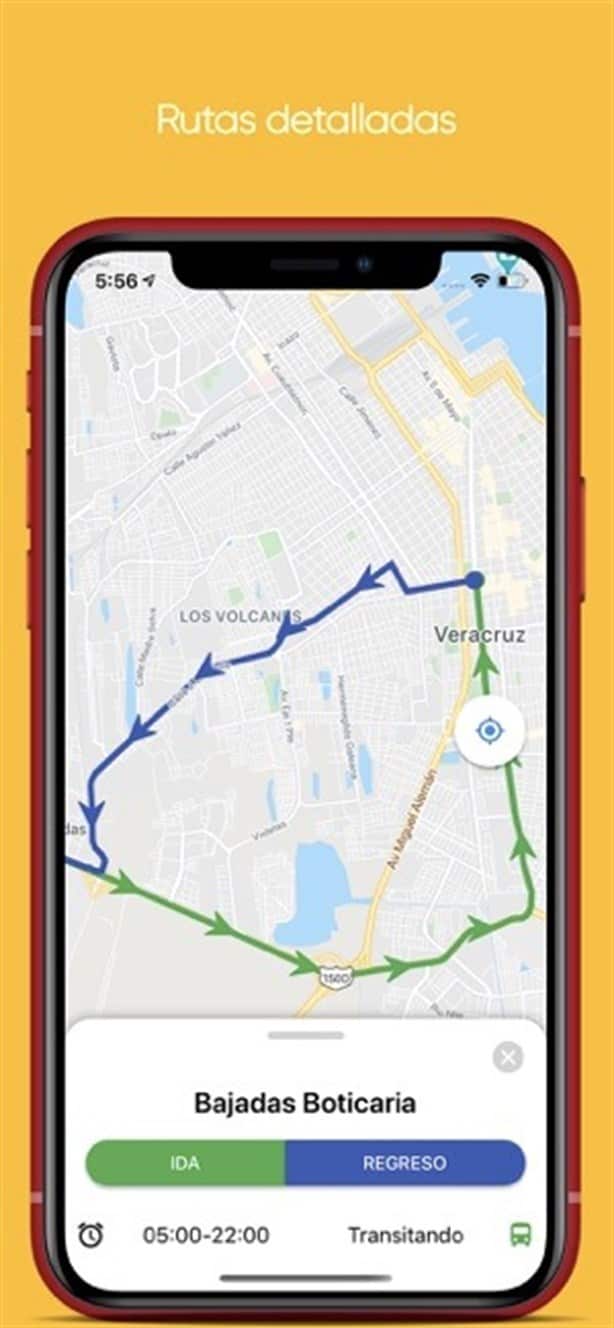 En esta app puedes checar las rutas de camiones de Veracruz
