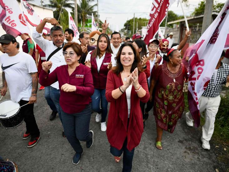 Celebran desde Boca del Río el triunfo de Rocío Nahle como coordinadora de los Comités de la 4T en Veracruz