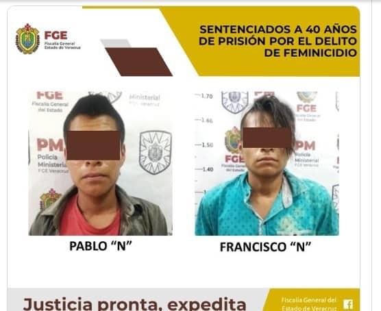 Hermanos feminicidas en Zongolica deben cumplir sentencia de 40 años de prisión