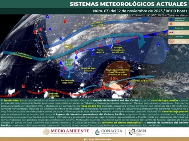 Nuevo ciclón traerá lluvias a México ¿qué estados afectará? 