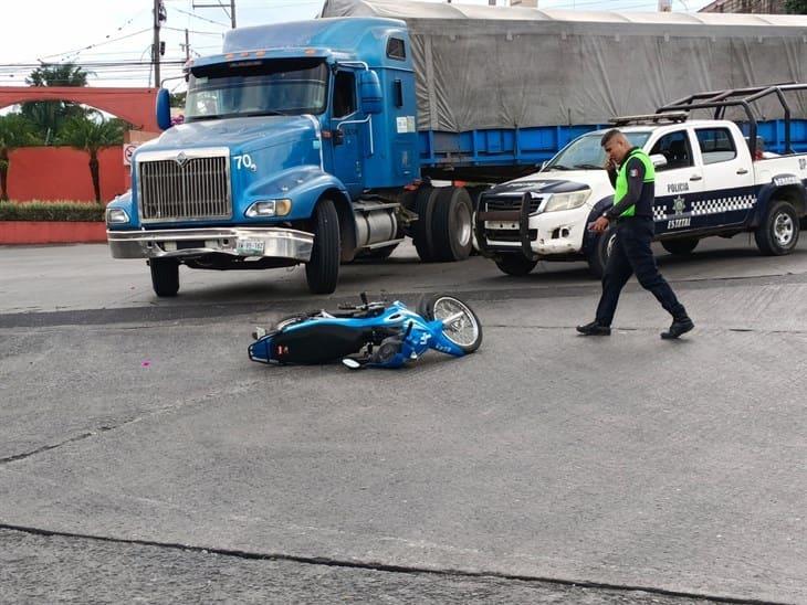 Motociclista resulta lesionado por choque en el Boulevard Córdoba- Fortín