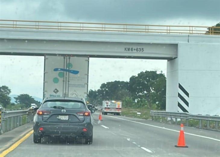 Se registran cuatro accidentes automovilísticos en la autopista Puebla-Veracruz
