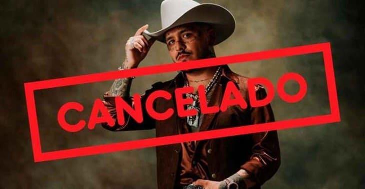 Cancelan concierto de Christian Nodal en Veracruz