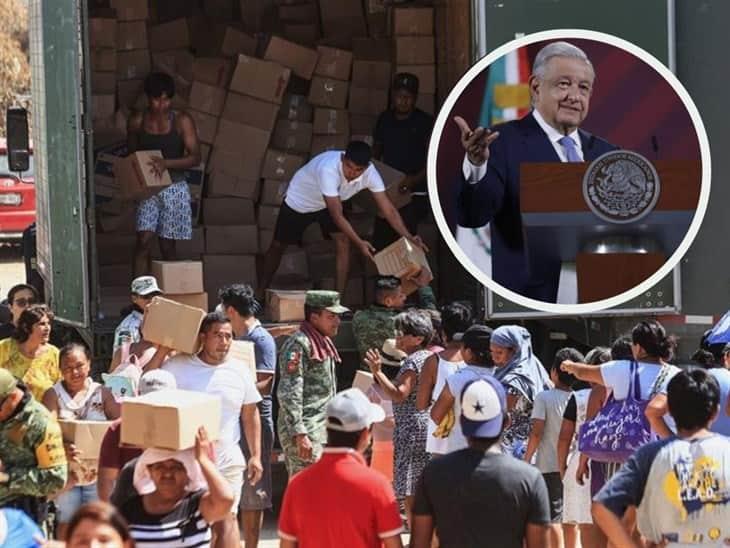 AMLO: Continúan acciones para damnificados por Otis en Guerrero 