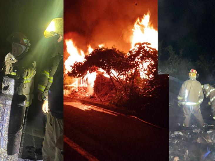 Incendio consume gran parte de una vivienda en Calcahualco