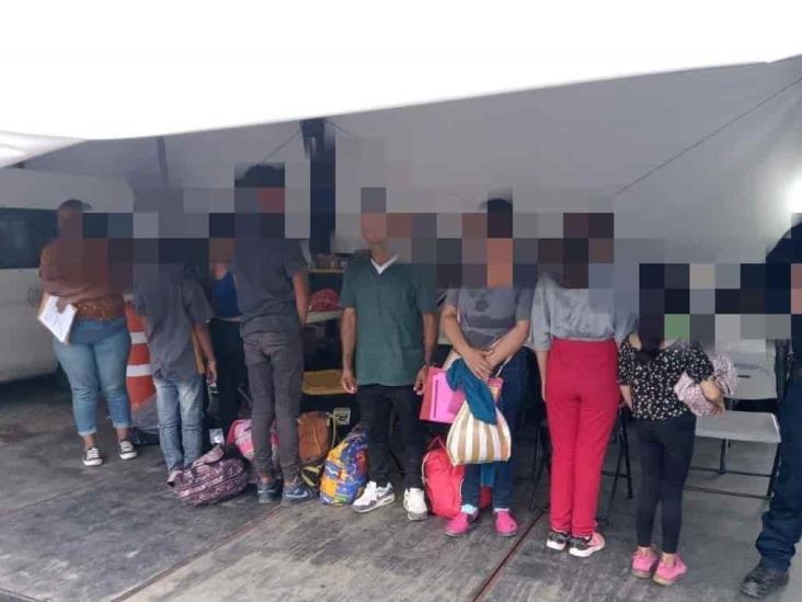 Aseguran a 177 migrantes en municipios del centro de Veracruz