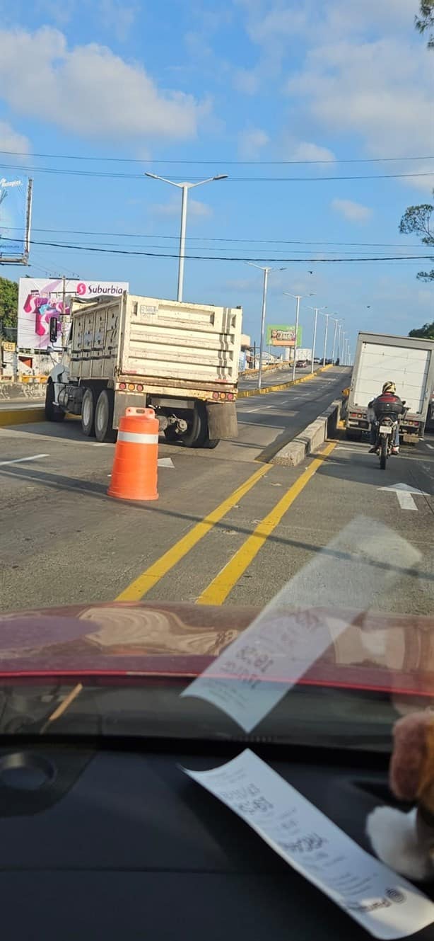 Realizan mantenimiento al puente Miguel Alemán en Veracruz