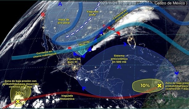 ¡Atento! Se prevé caída de nieve y aguanieve en estos estados de México