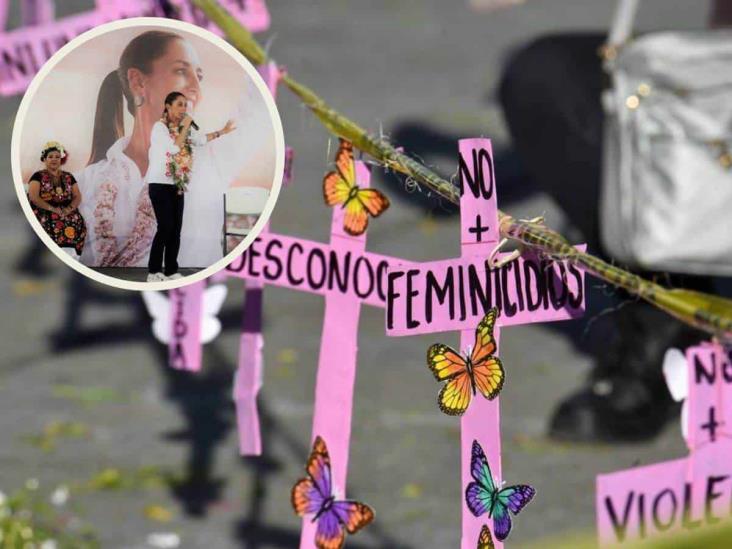 Fiscalía contra feminicidios para todo México, propone Claudia Sheinbaum durante visita a Minatitlán