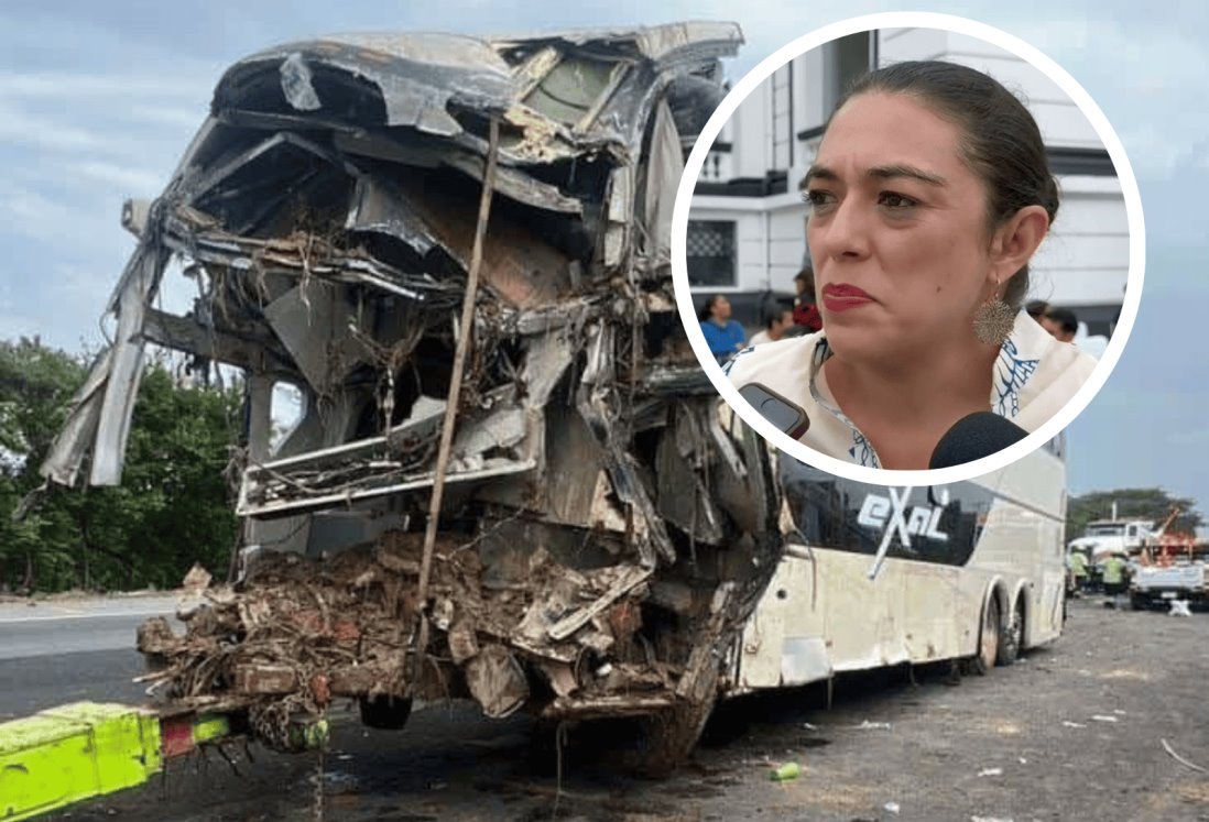 Confirma PC fallecimiento de 12 personas en accidente de autobús en Veracruz
