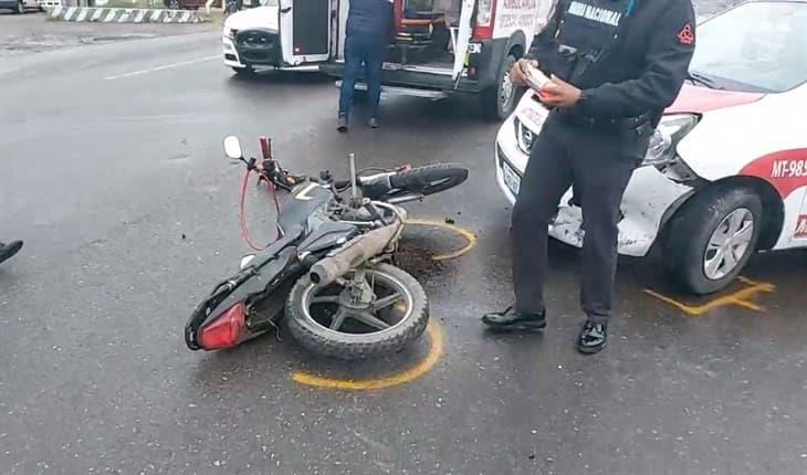 Accidente vial en el libramiento de Martínez de la Torre deja un lesionado 