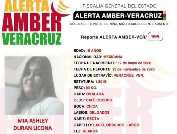 Activan Alerta Amber tras desaparición de quinceañera en Veracruz