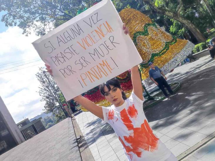 Experimento en Xalapa busca concientizar sobre la violencia contra la mujer