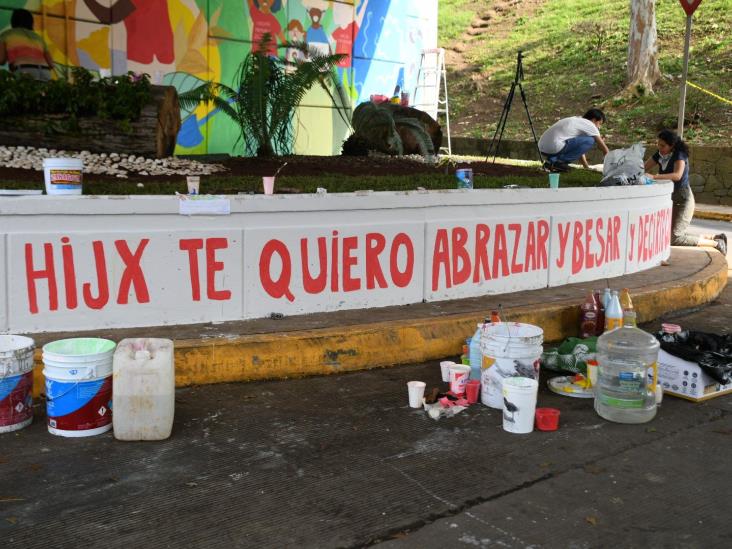 Colectivo de búsqueda simboliza su lucha y esperanza en mural de Xalapa