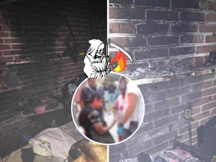 Se incendia altar dedicado a la Santa Muerte en vivienda de Xalapa