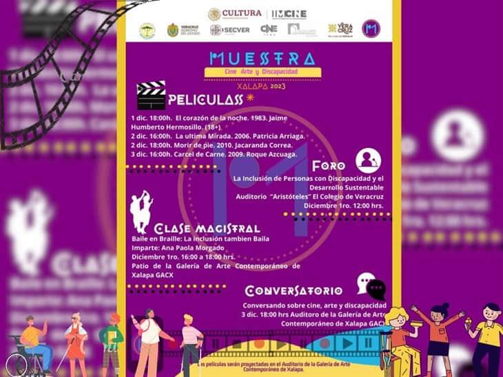 En Xalapa, realizarán la Muestra de Cine, Arte y Discapacidad