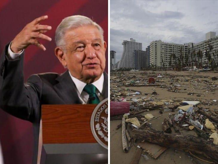 AMLO viajará por séptima vez a Acapulco tras el paso del huracán Otis