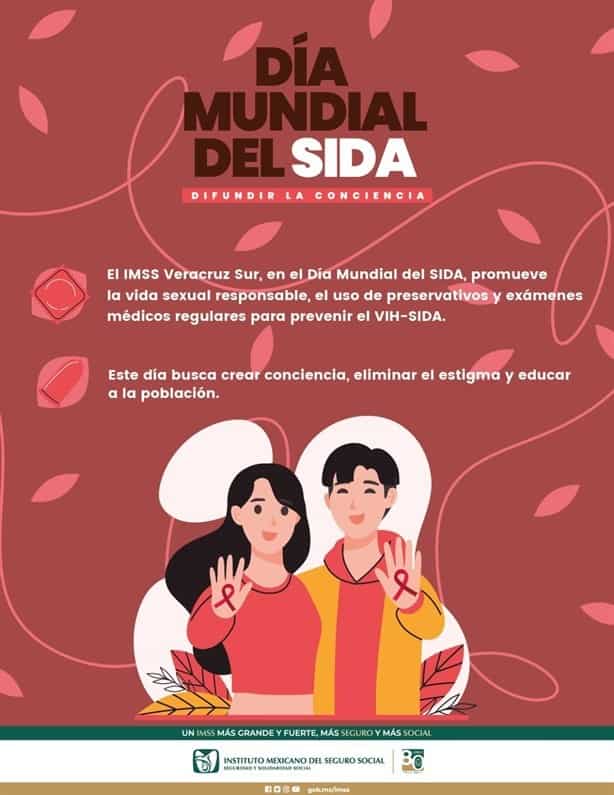 Exhorta IMSS a prevenir el SIDA y mantener una vida sexual responsable