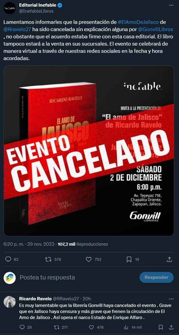 Cancelan en FIL Guadalajara presentación de libro de Ricardo Ravelo ¿Censura?